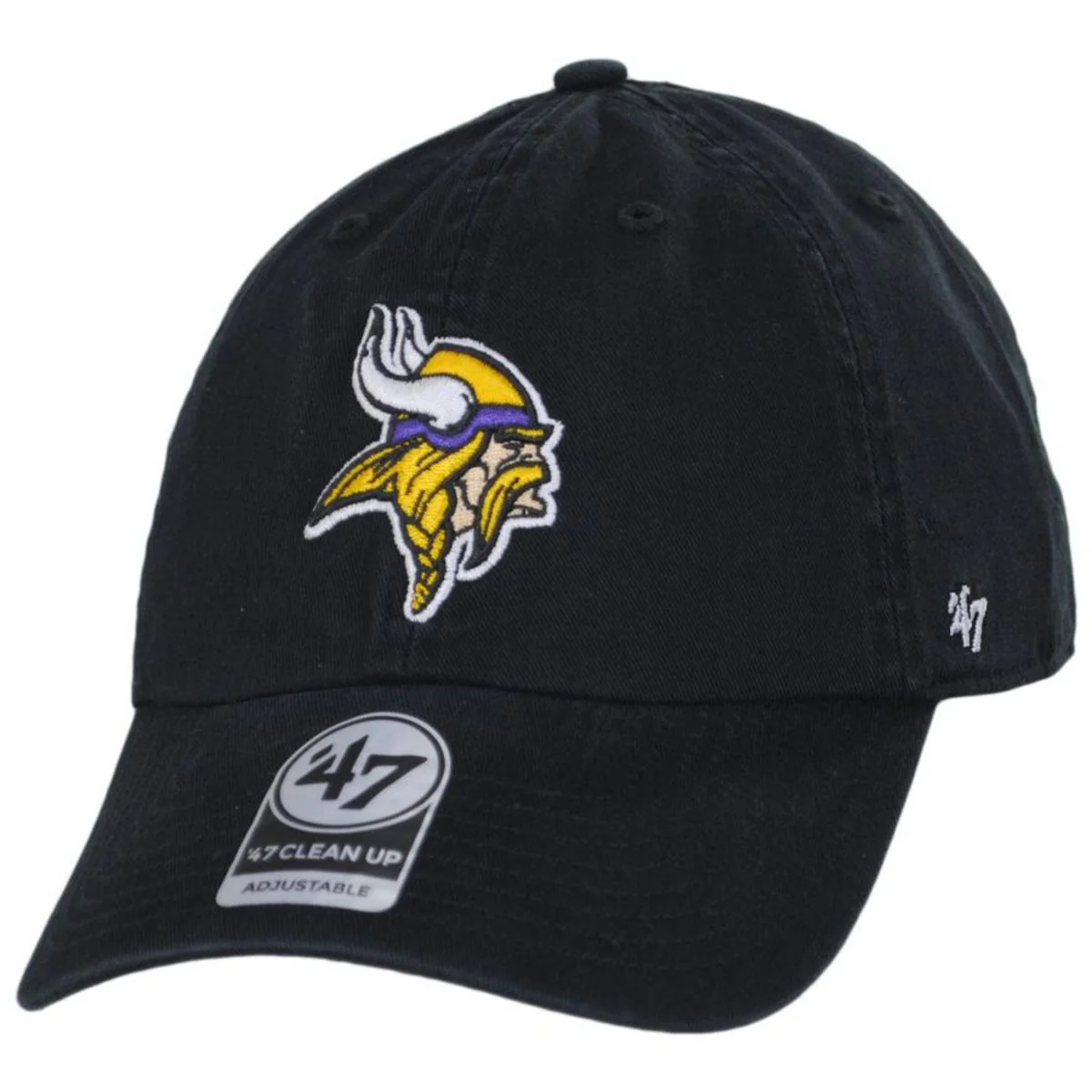 Minnesota Vikings NFL Clean Up Strapback Baseball Cap Dad Hat - Image 5