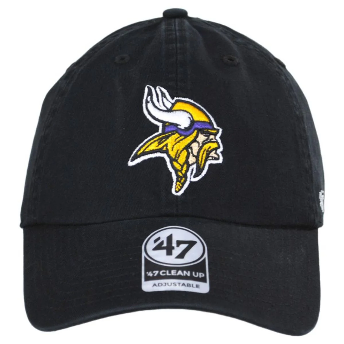 Minnesota Vikings NFL Clean Up Strapback Baseball Cap Dad Hat - Image 6