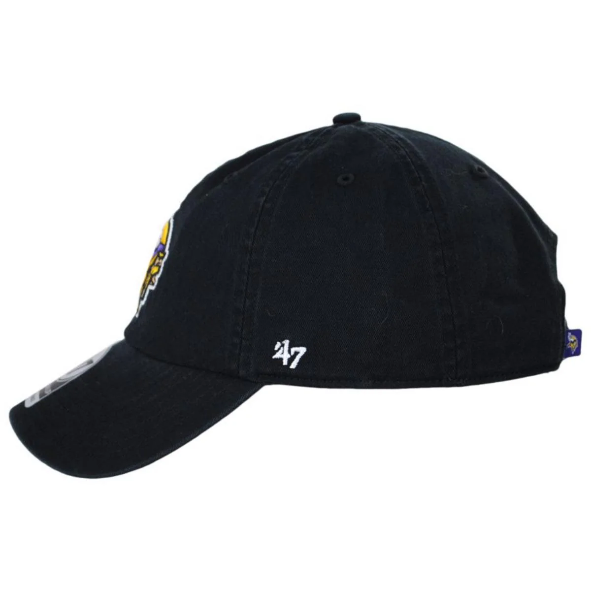 Minnesota Vikings NFL Clean Up Strapback Baseball Cap Dad Hat - Image 7