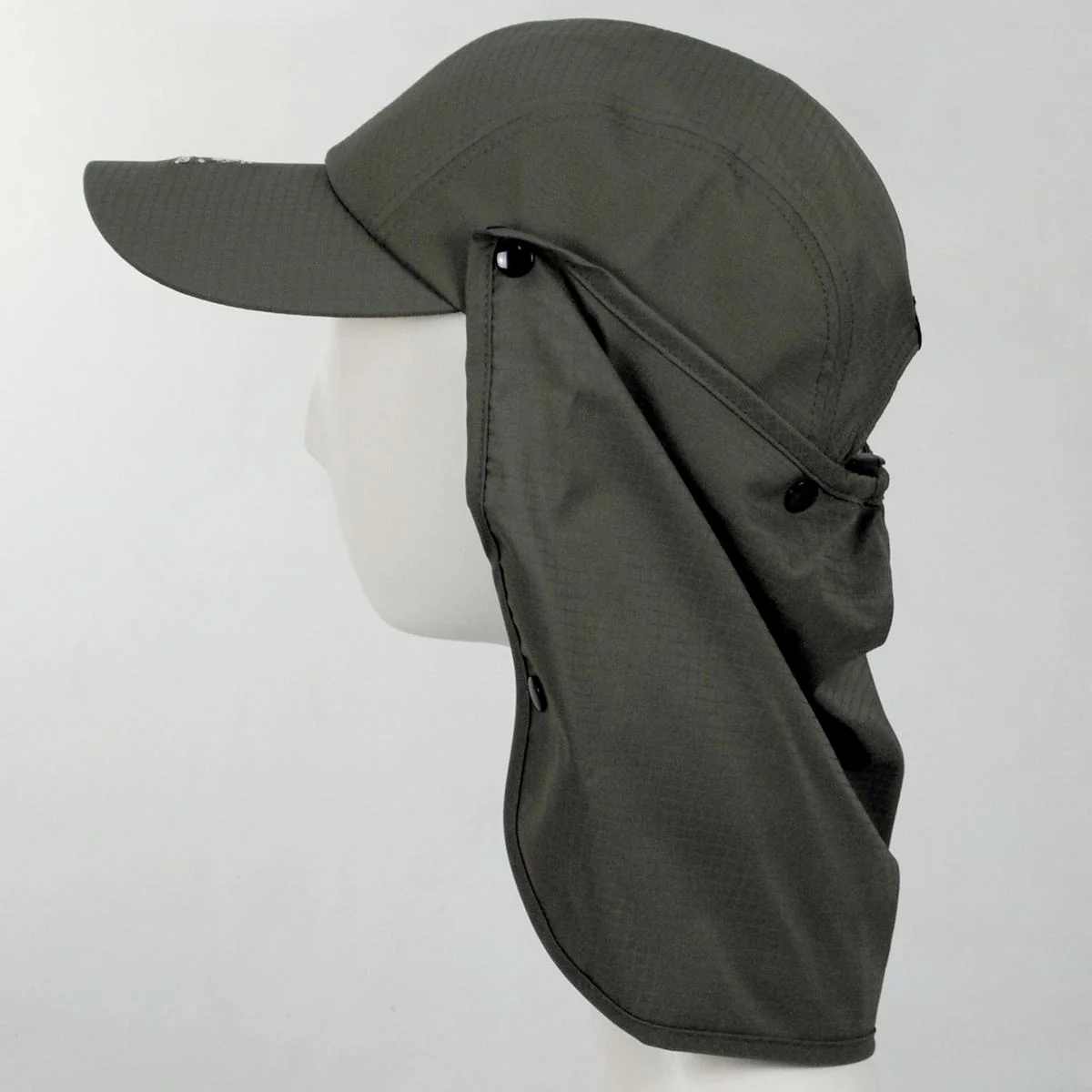 Multi-Utility Neck-Flap Mask Strapback Baseball Cap - Image 11