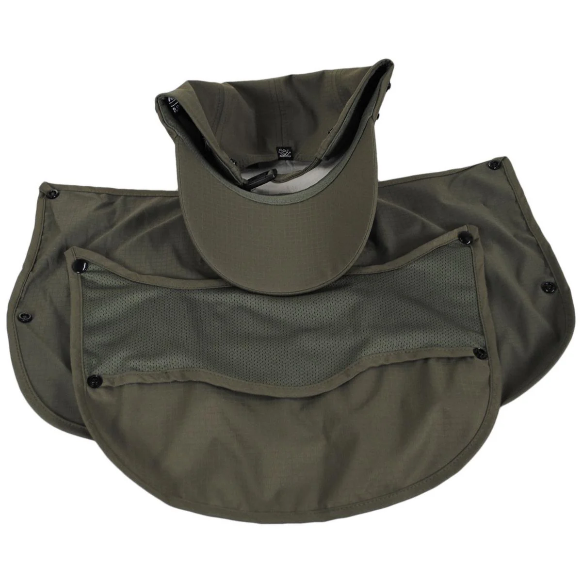 Multi-Utility Neck-Flap Mask Strapback Baseball Cap - Image 12