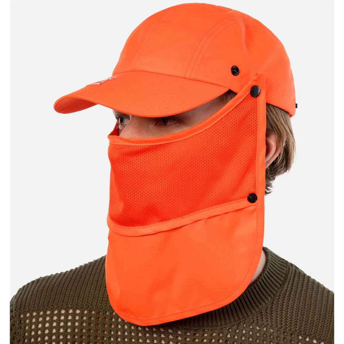 Multi-Utility Neck-Flap Mask Strapback Baseball Cap - Image 2