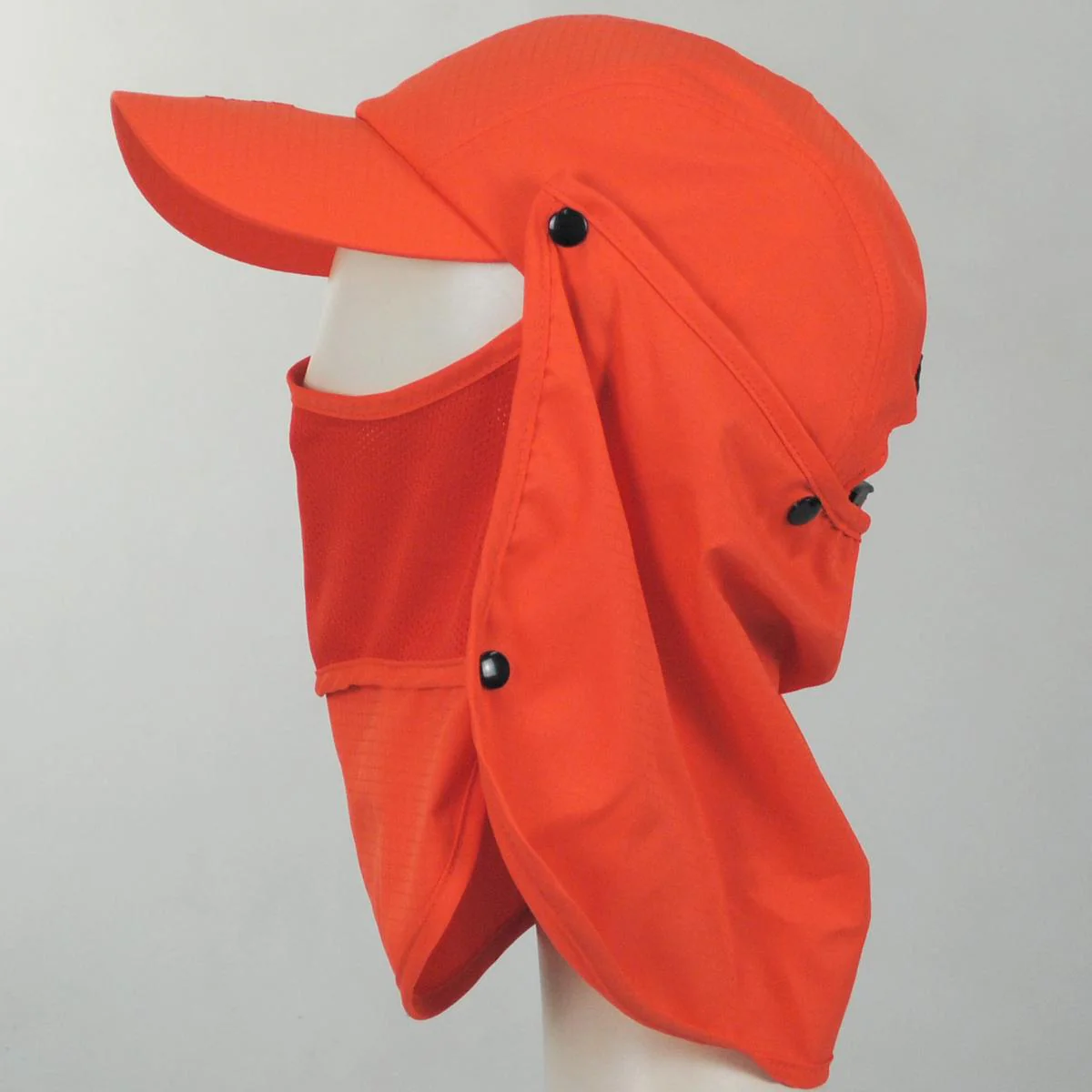 Multi-Utility Neck-Flap Mask Strapback Baseball Cap - Image 4