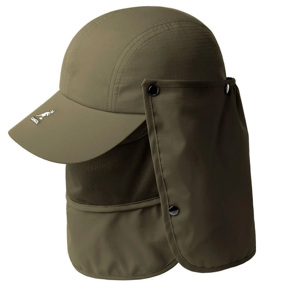 Multi-Utility Neck-Flap Mask Strapback Baseball Cap - Image 9