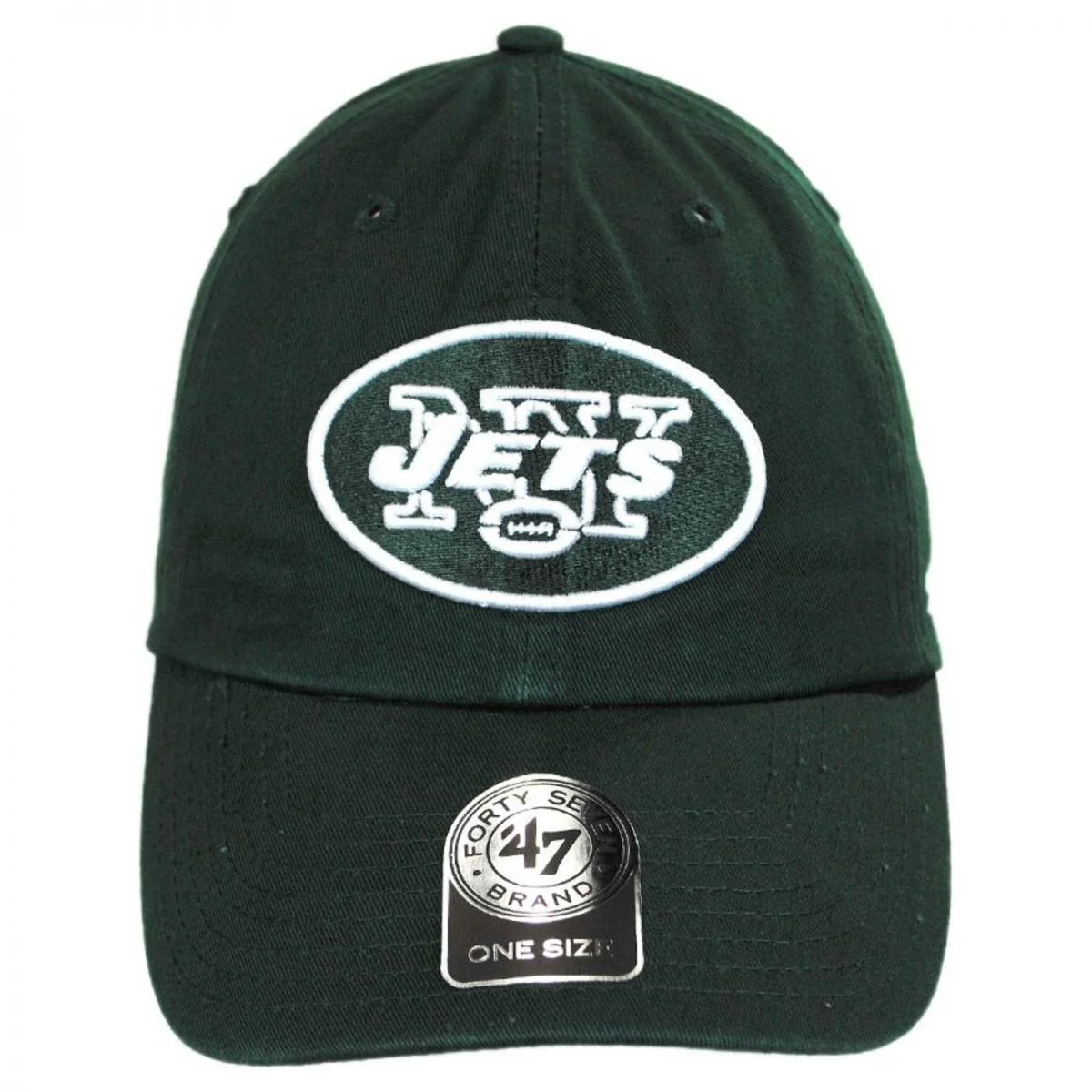 New York Jets NFL Clean Up Strapback Baseball Cap Dad Hat - Image 2
