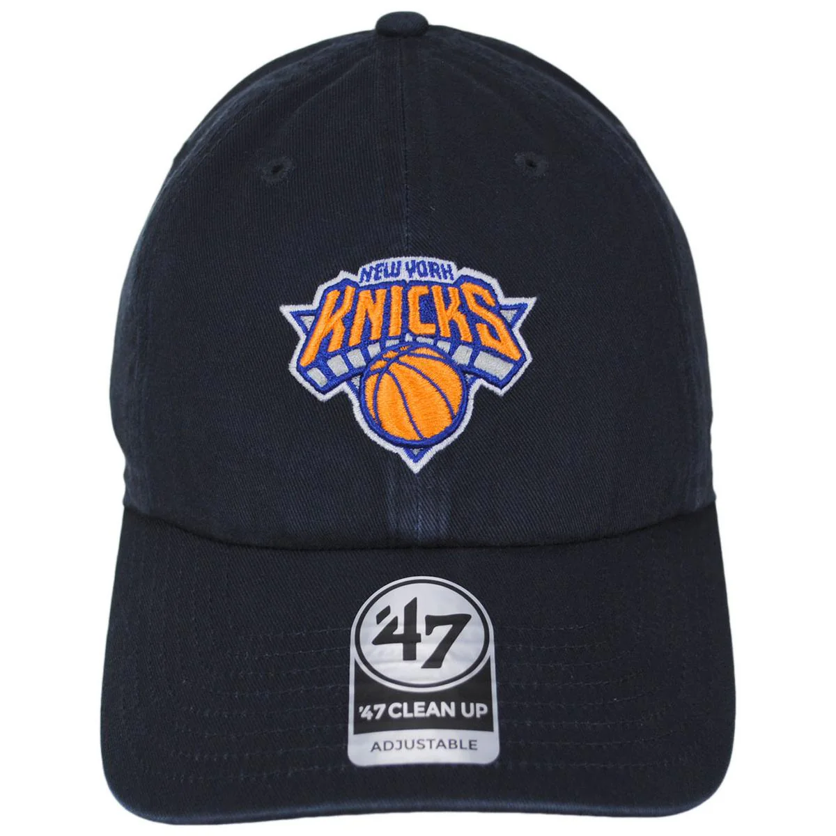 New York Knicks NBA Clean Up Strapback Baseball Cap Dad Hat - Image 4