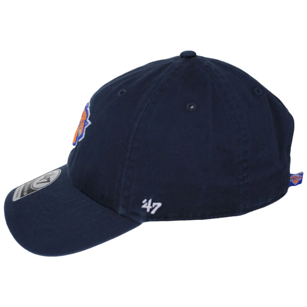 New York Knicks NBA Clean Up Strapback Baseball Cap Dad Hat - Image 5