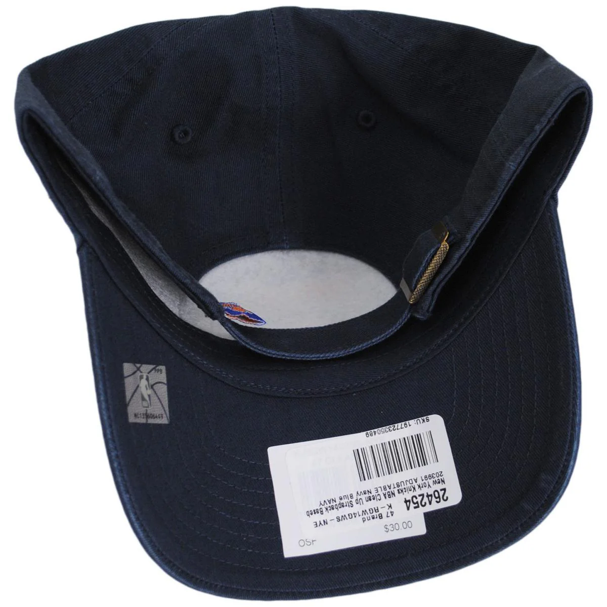 New York Knicks NBA Clean Up Strapback Baseball Cap Dad Hat - Image 6