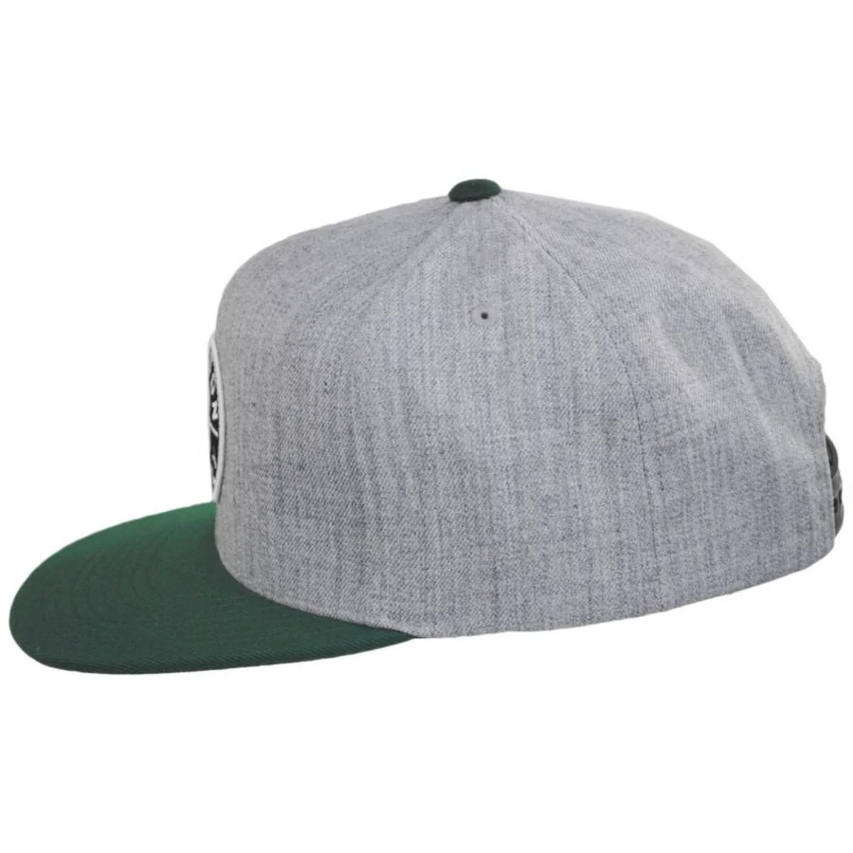 Oath III Snapback Baseball Cap - Heather Grey/Spruce - Image 3