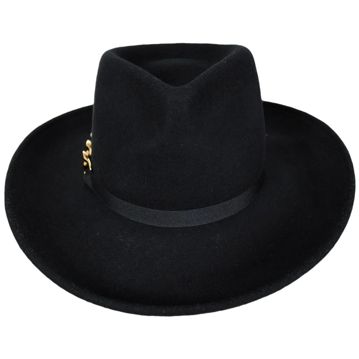 Odette Chain Wool Felt Fedora Hat - Image 3