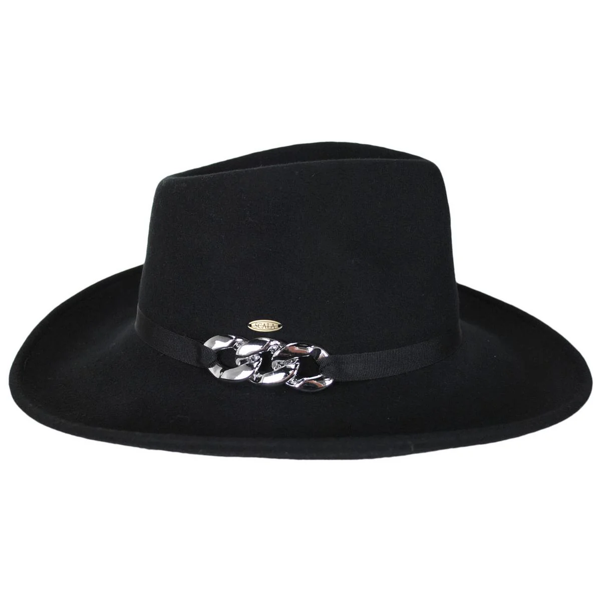 Odette Chain Wool Felt Fedora Hat - Image 6