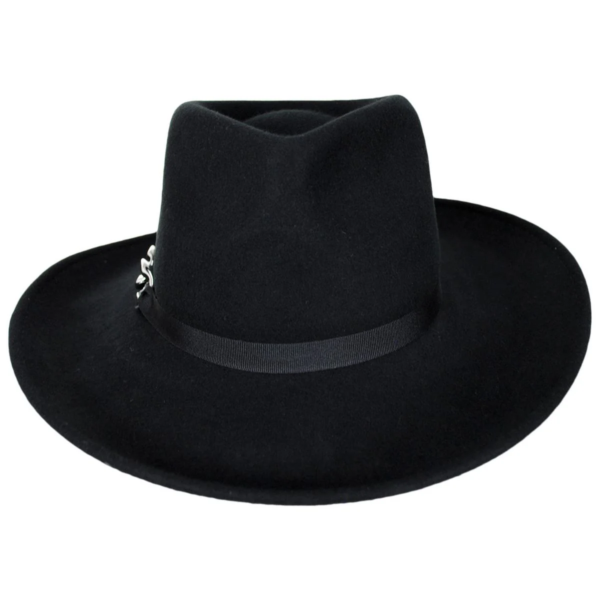 Odette Chain Wool Felt Fedora Hat - Image 7