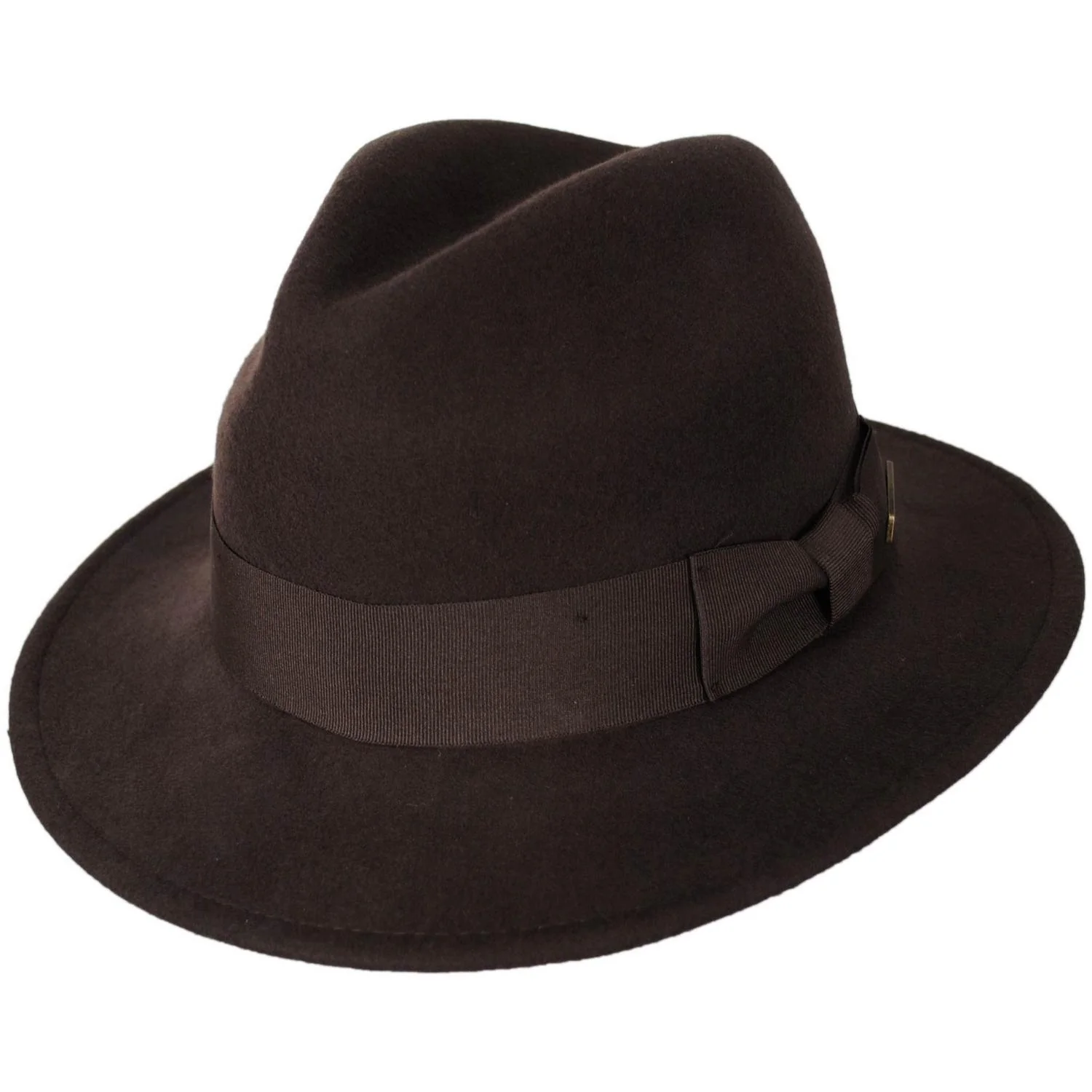 Officially Licensed Crushable Wool Felt Safari Fedora Hat