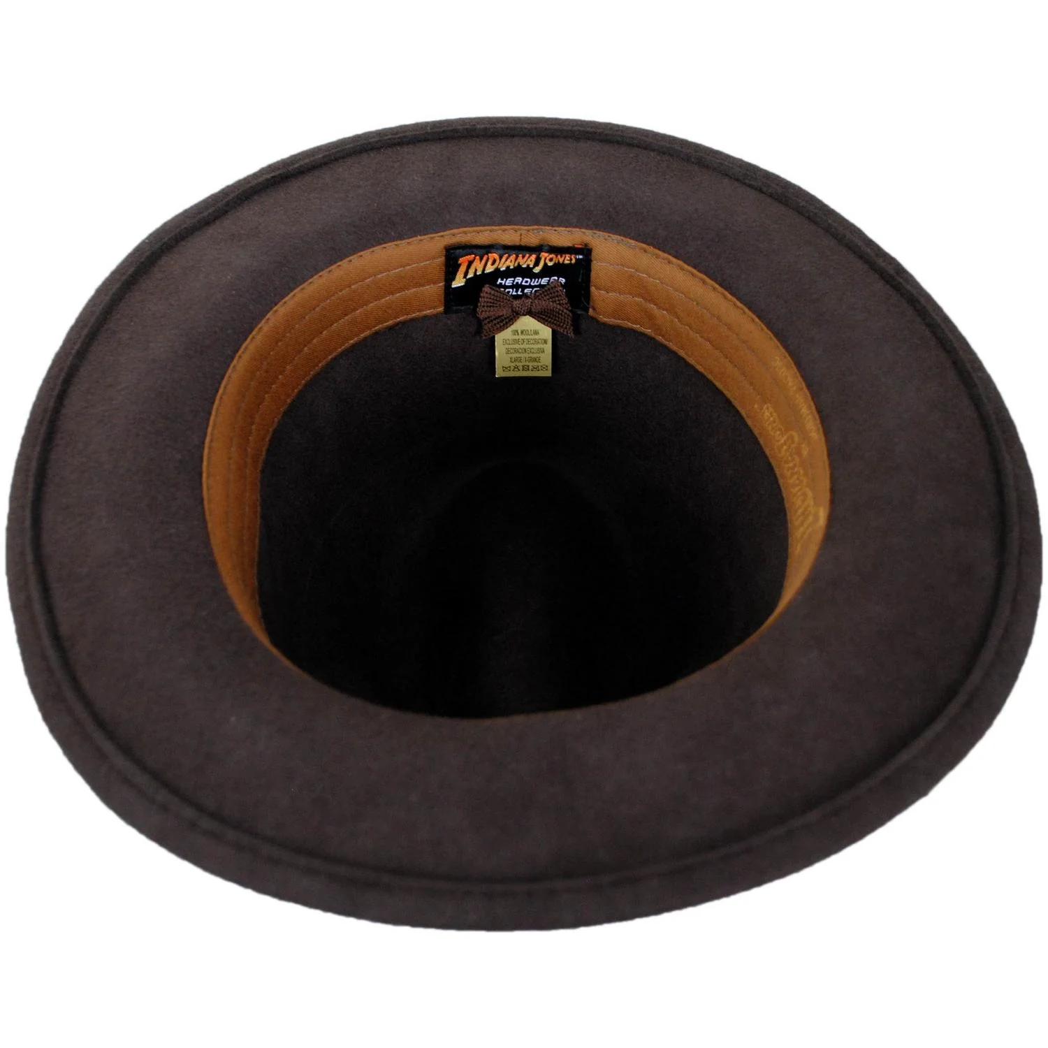 Officially Licensed Crushable Wool Felt Safari Fedora Hat - Image 5