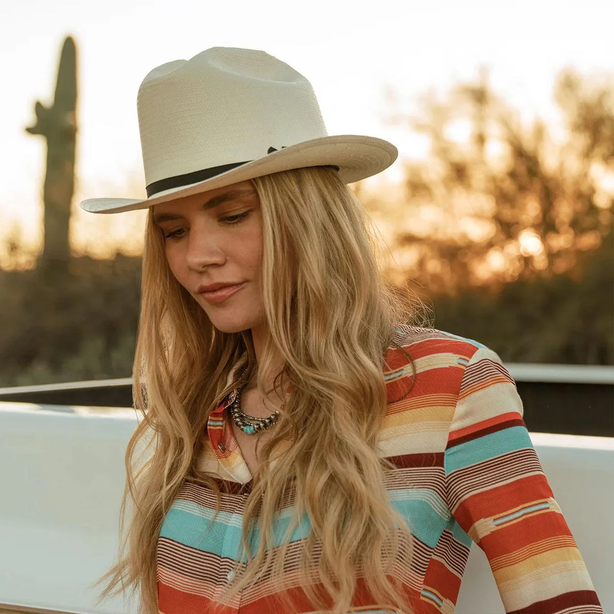 Open Road 6X Shantung Straw Western Hat - Image 5