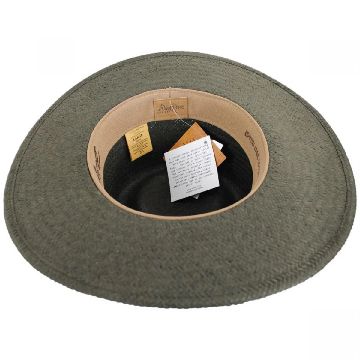 Ore Raindura Straw Blend Outback Hat - Image 4