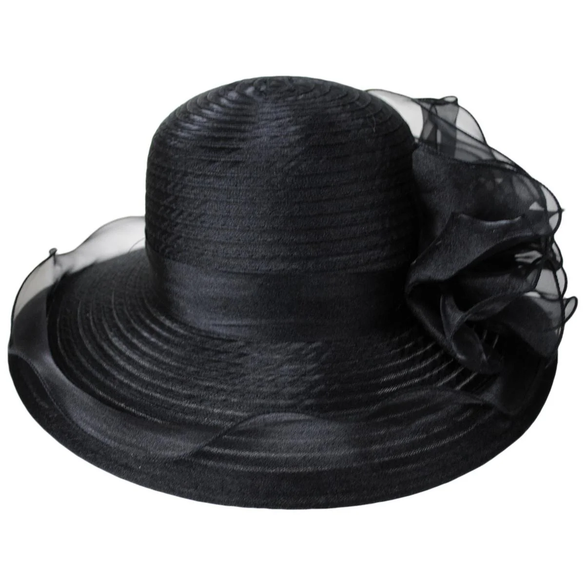 Organza Mesh Lampshade Dress Hat - Image 2