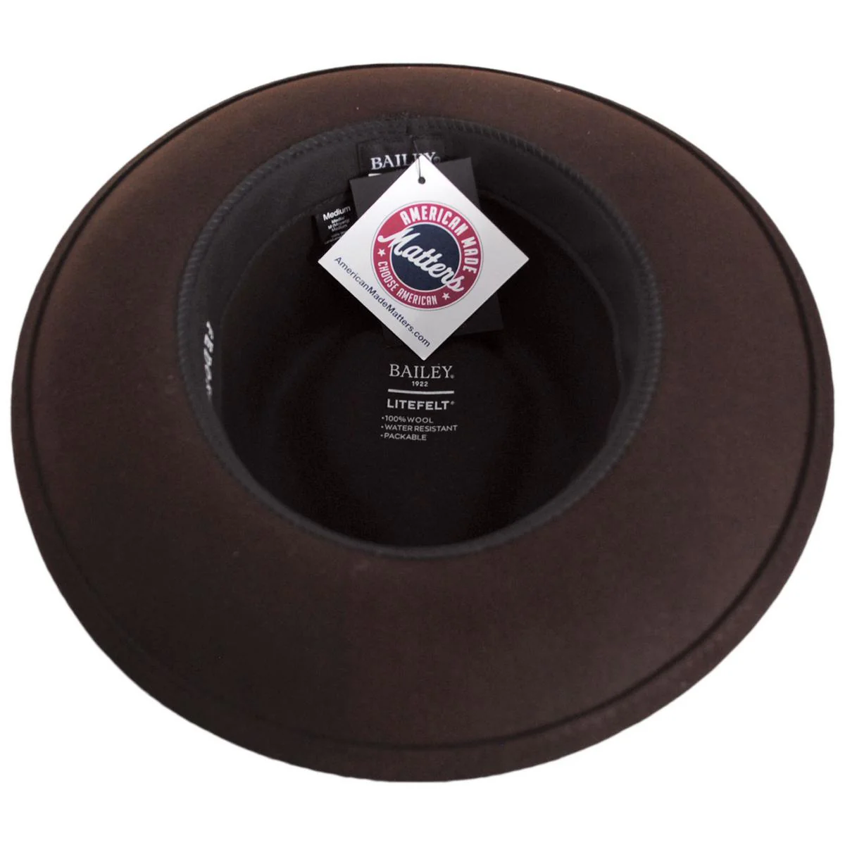 Packable Wool LiteFelt Fedora Hat - Java Bean - Image 4