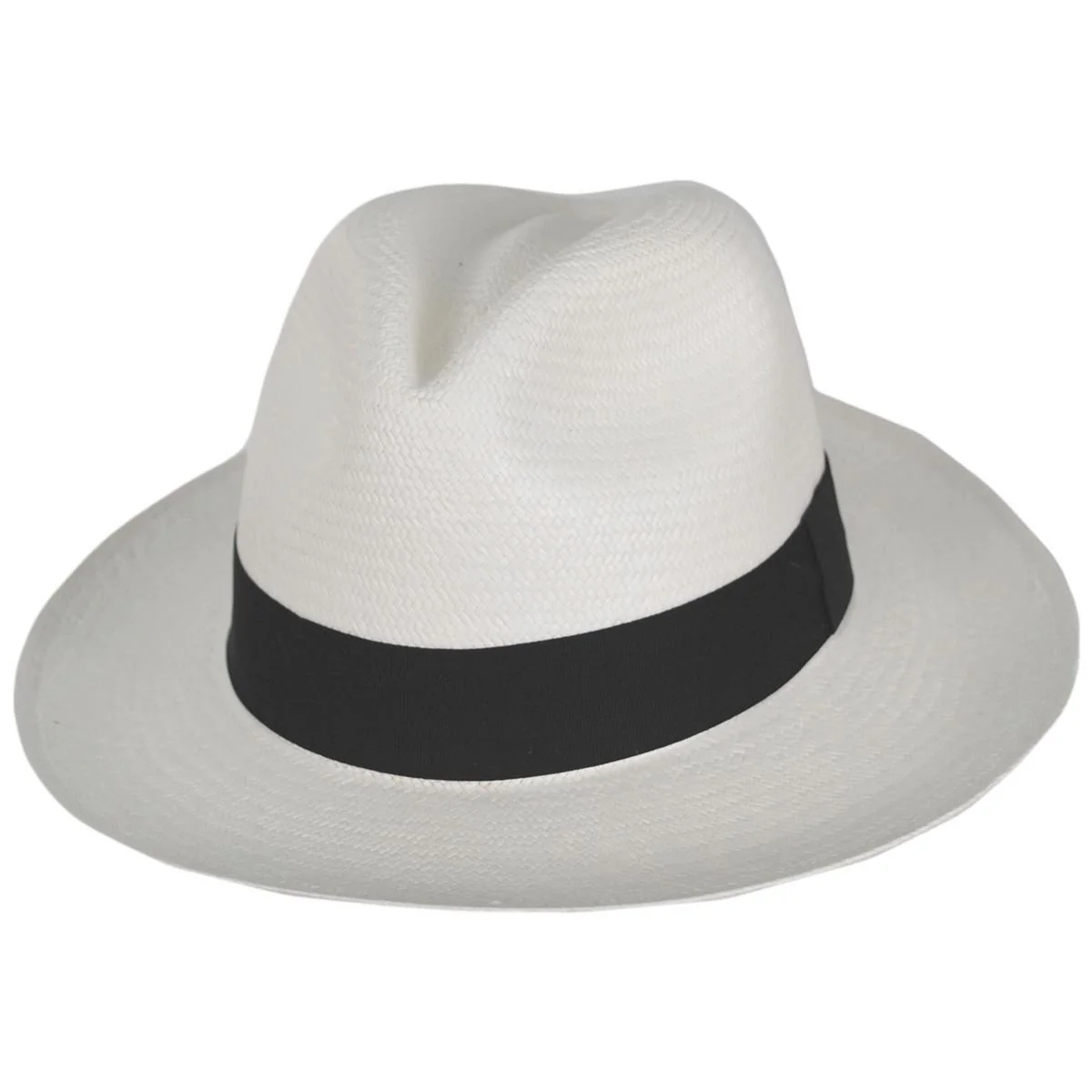 Panama Straw Grade 10 Clasico Center Pinch Fedora Hat - Image 5