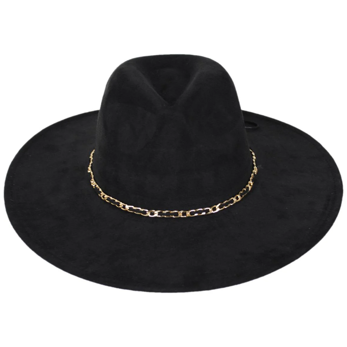 Peekaboo Faux Suede Fedora Hat - Image 4