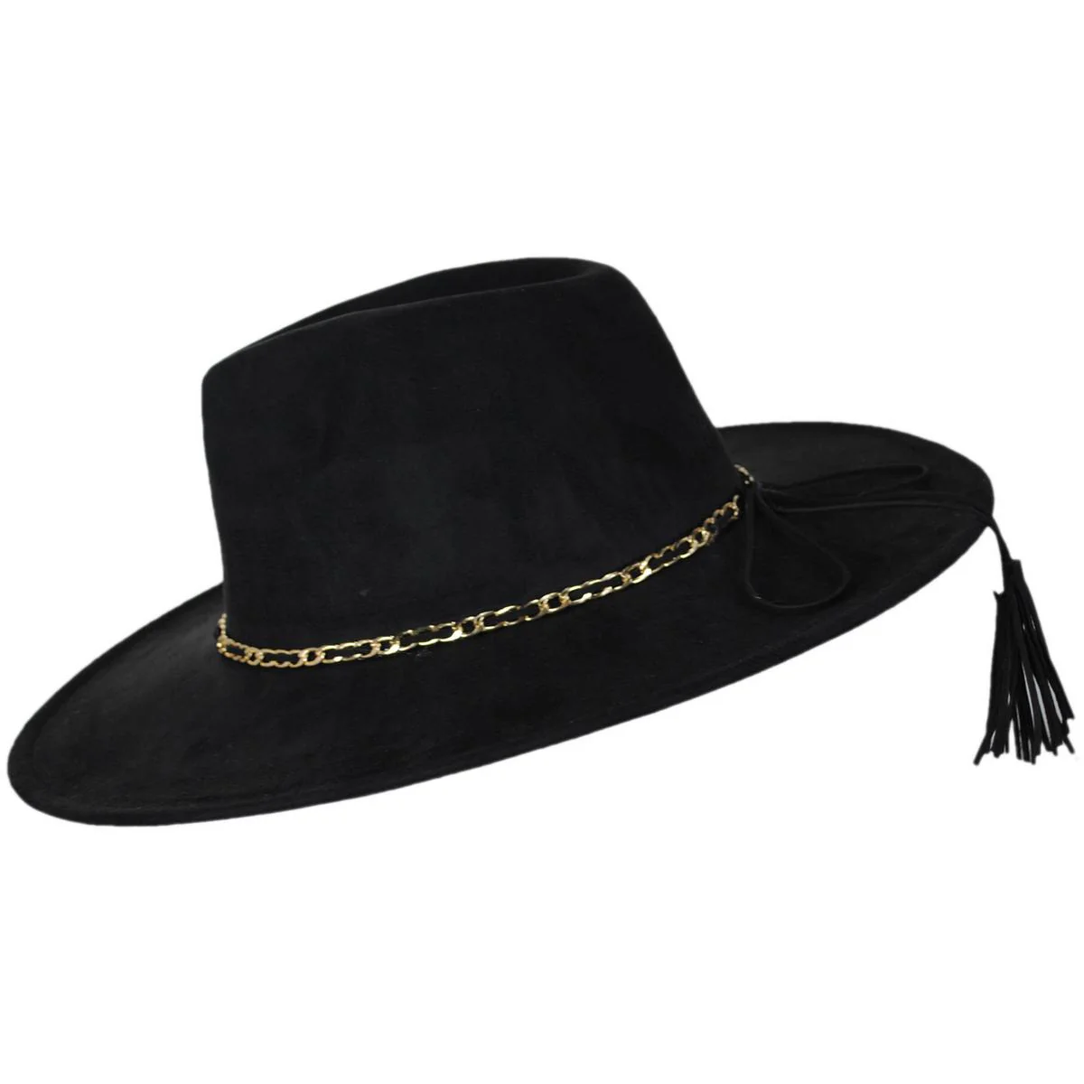 Peekaboo Faux Suede Fedora Hat - Image 5