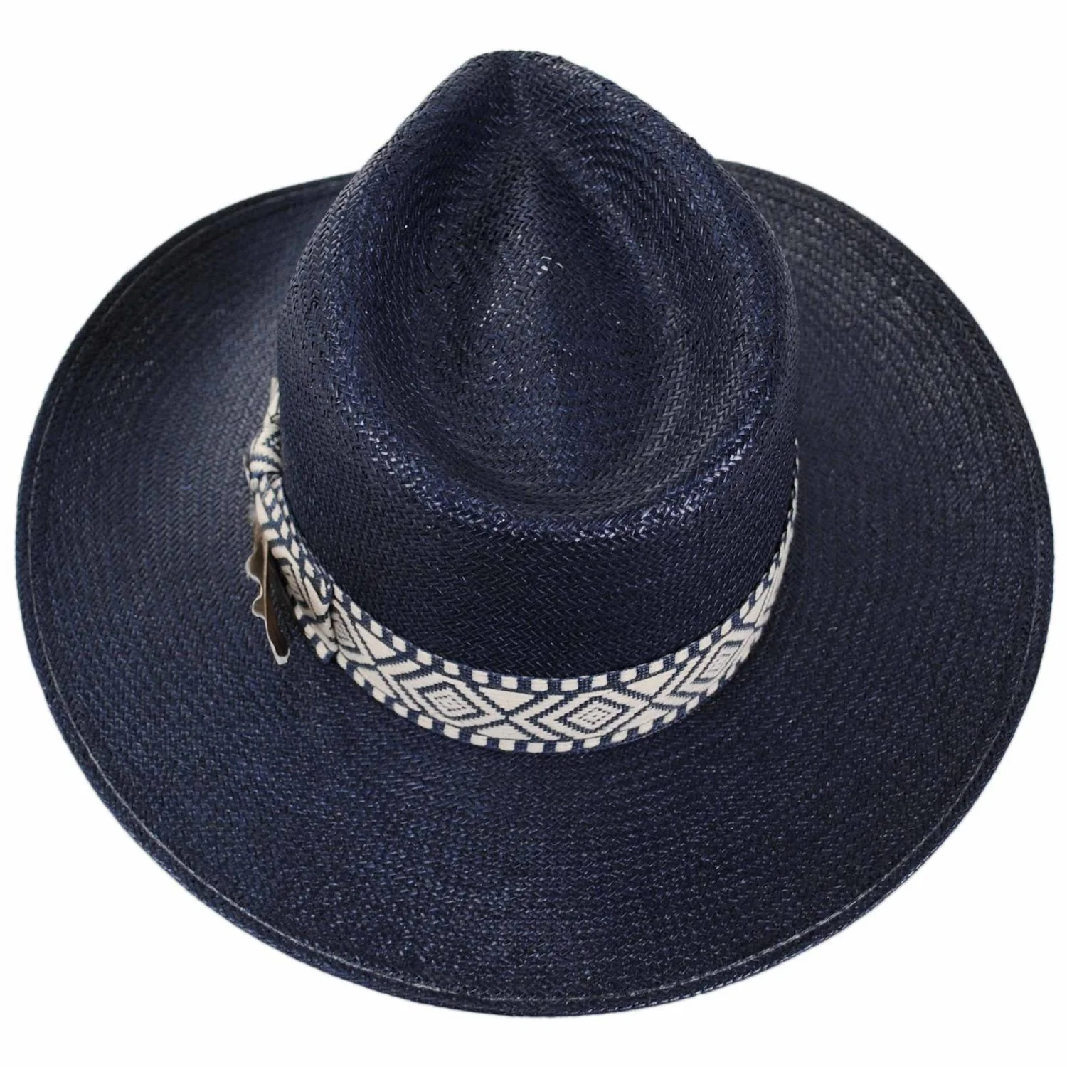Pemberton Shantung Straw Fedora Hat - Image 4