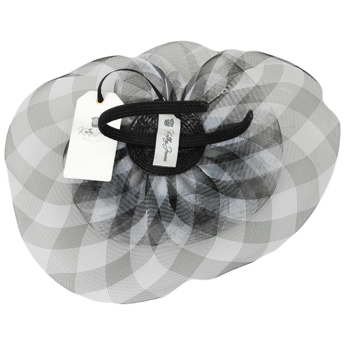 Percalle Horsehair Mesh Fascinator Hat - Image 4