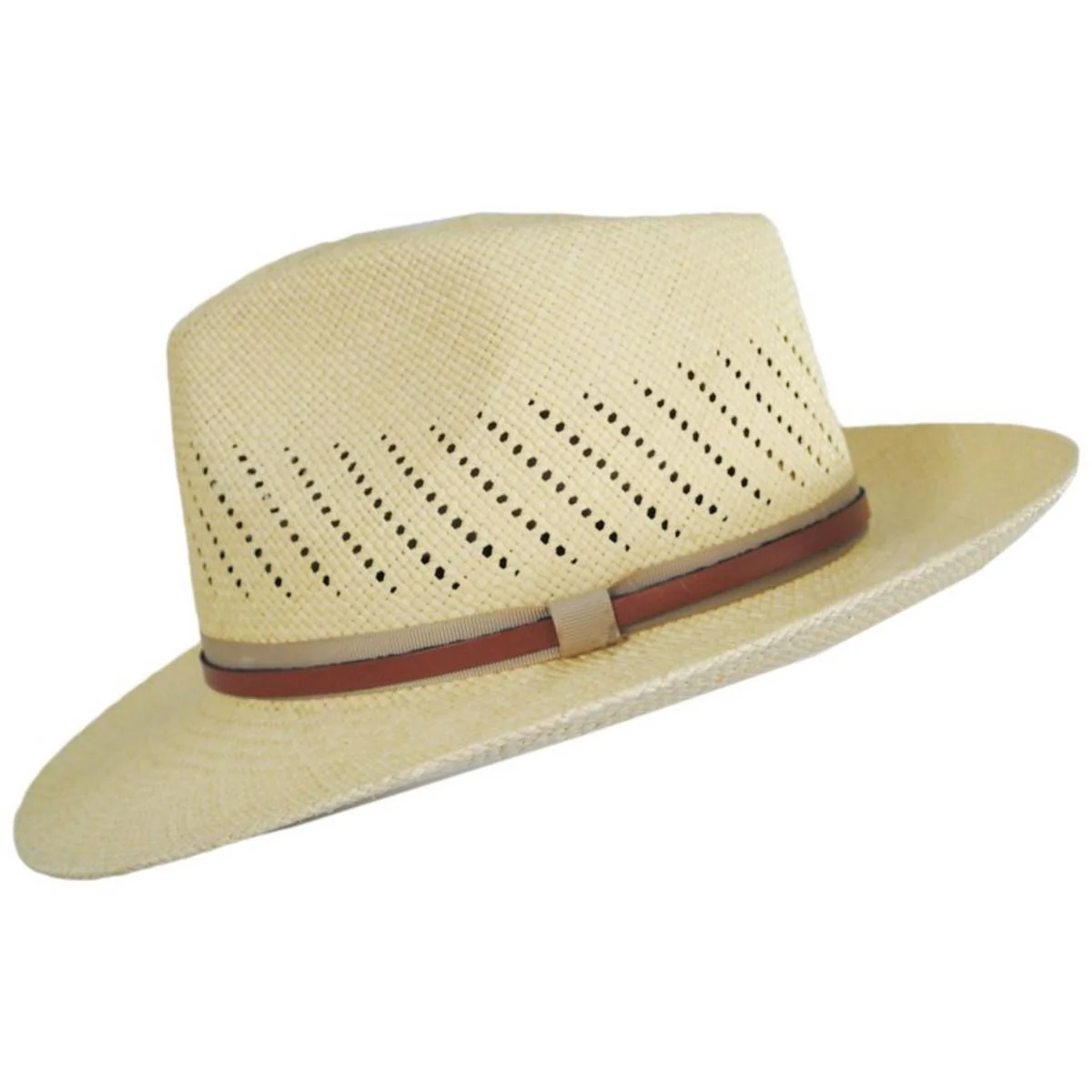 Petra Panama Straw Fedora Hat - Image 3