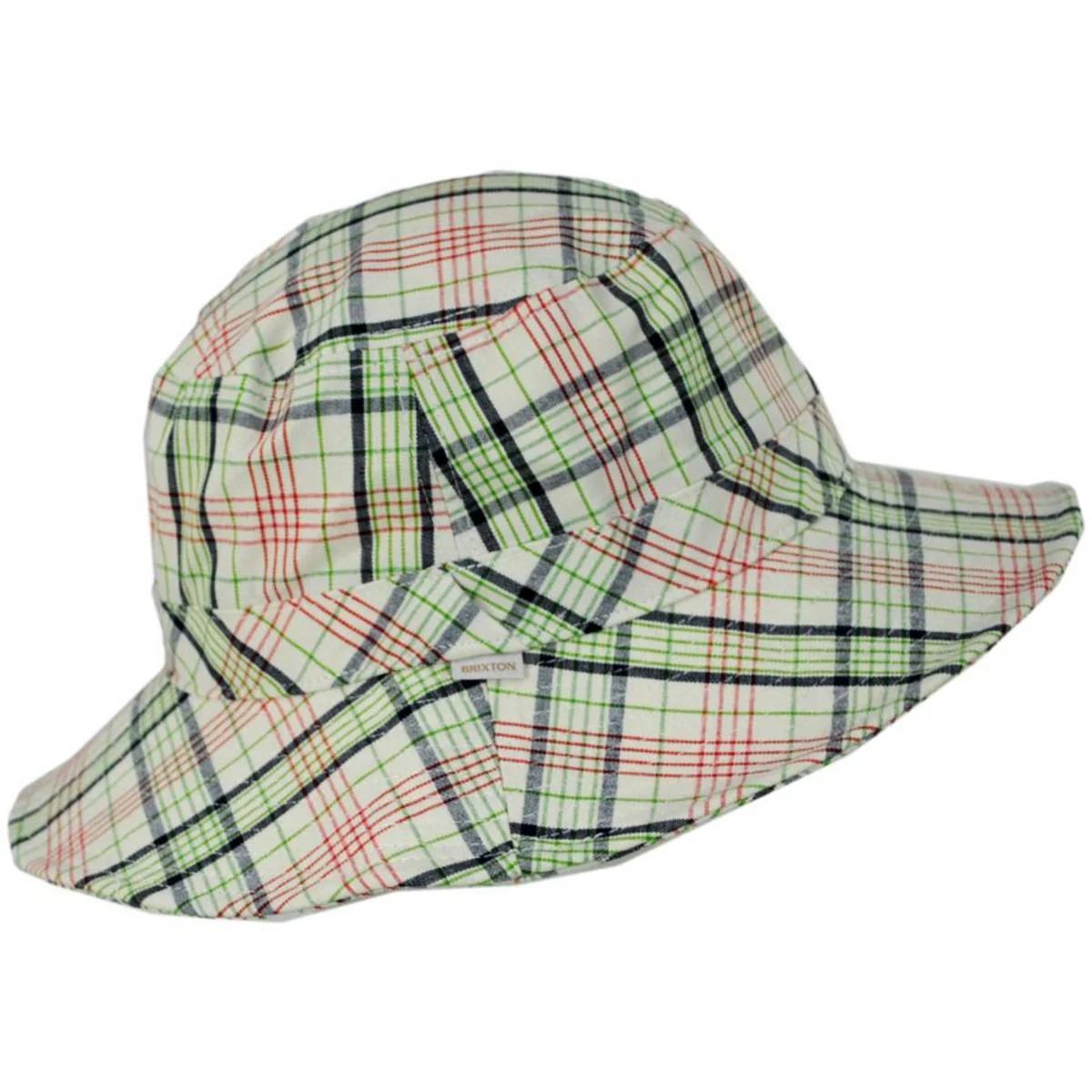 Petra Plaid Cotton Packable Bucket Hat - FINAL SALE - Image 3
