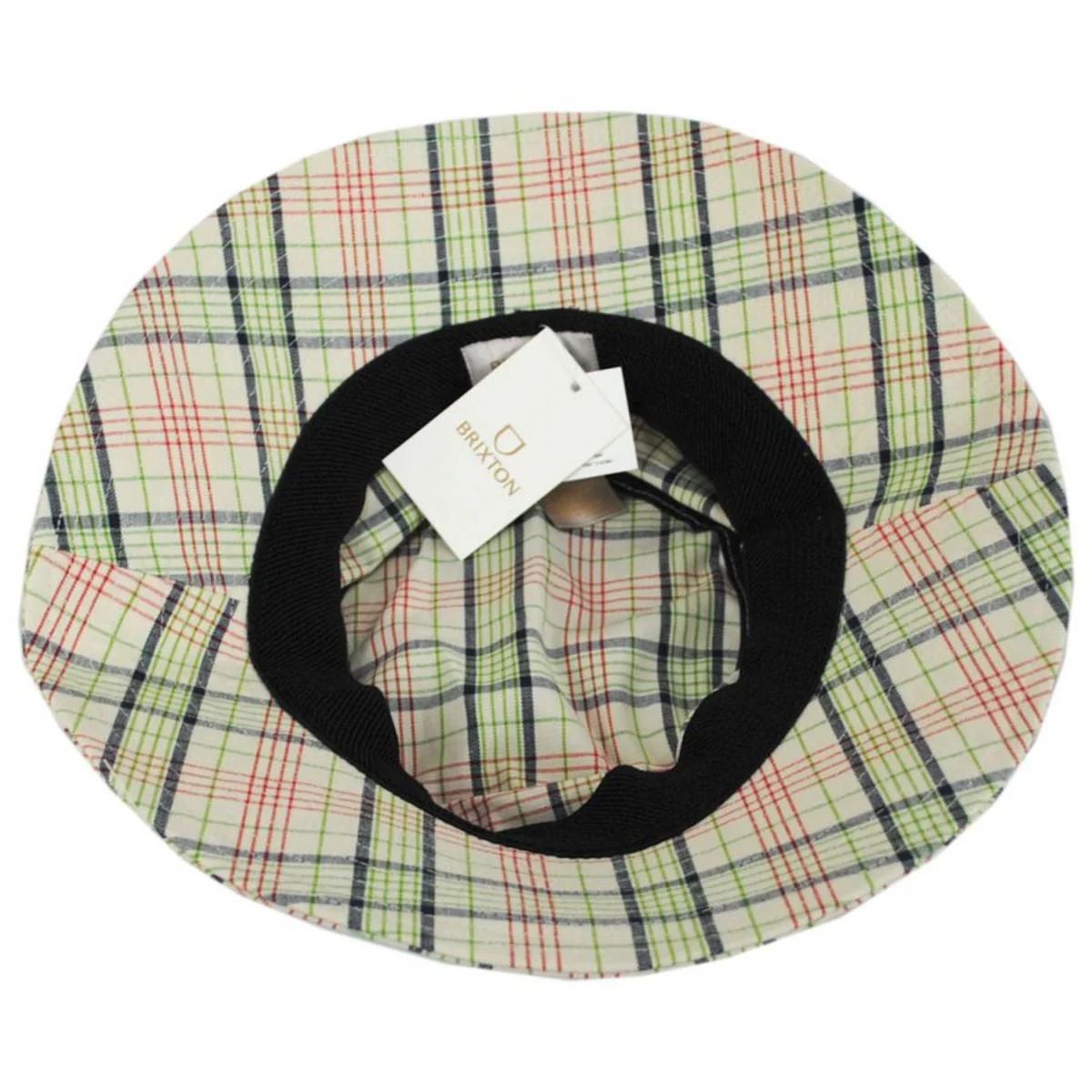 Petra Plaid Cotton Packable Bucket Hat - FINAL SALE - Image 4