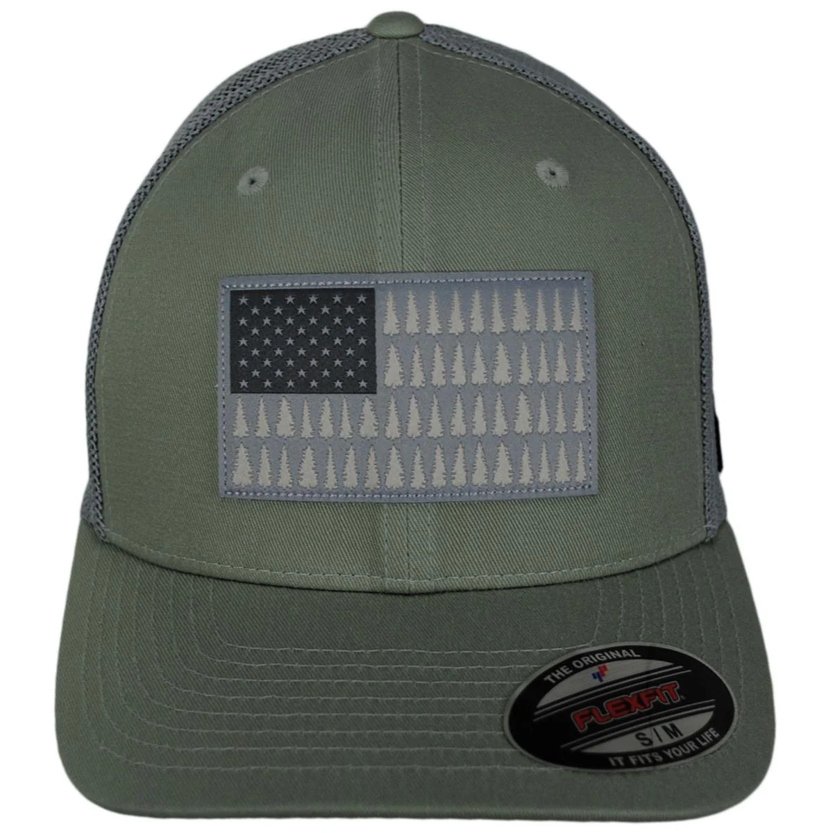 PFG Fish Flag Mesh Flexfit Fitted Baseball Cap - Image 16