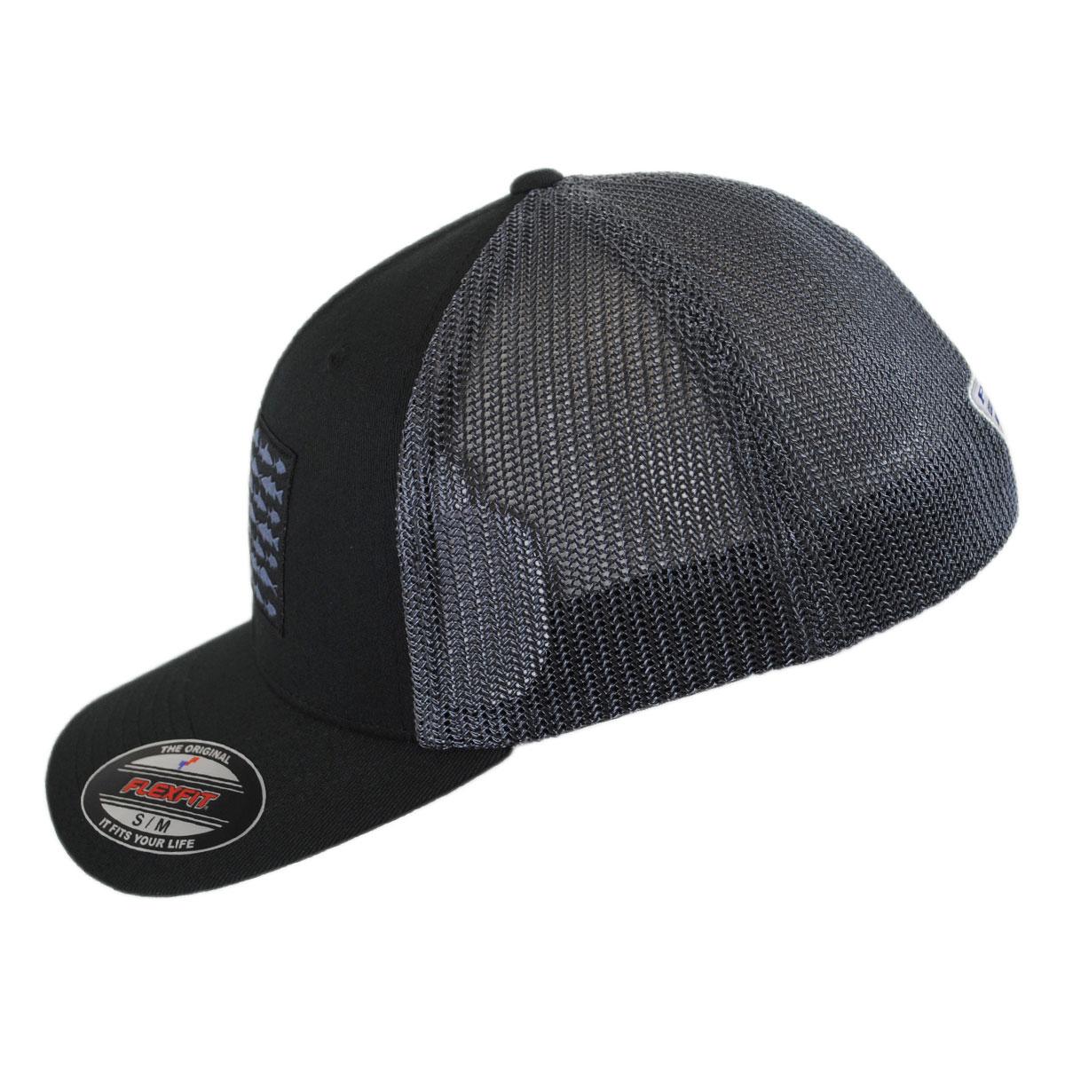PFG Fish Flag Mesh Flexfit Fitted Baseball Cap - Image 21