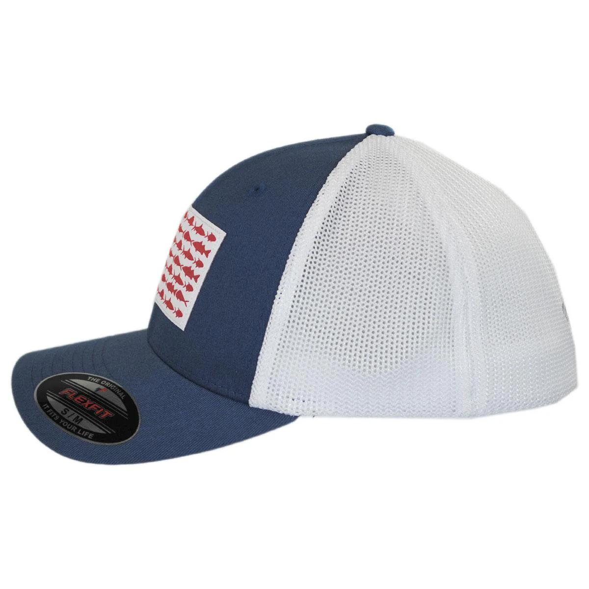 PFG Fish Flag Mesh Flexfit Fitted Baseball Cap - Image 24