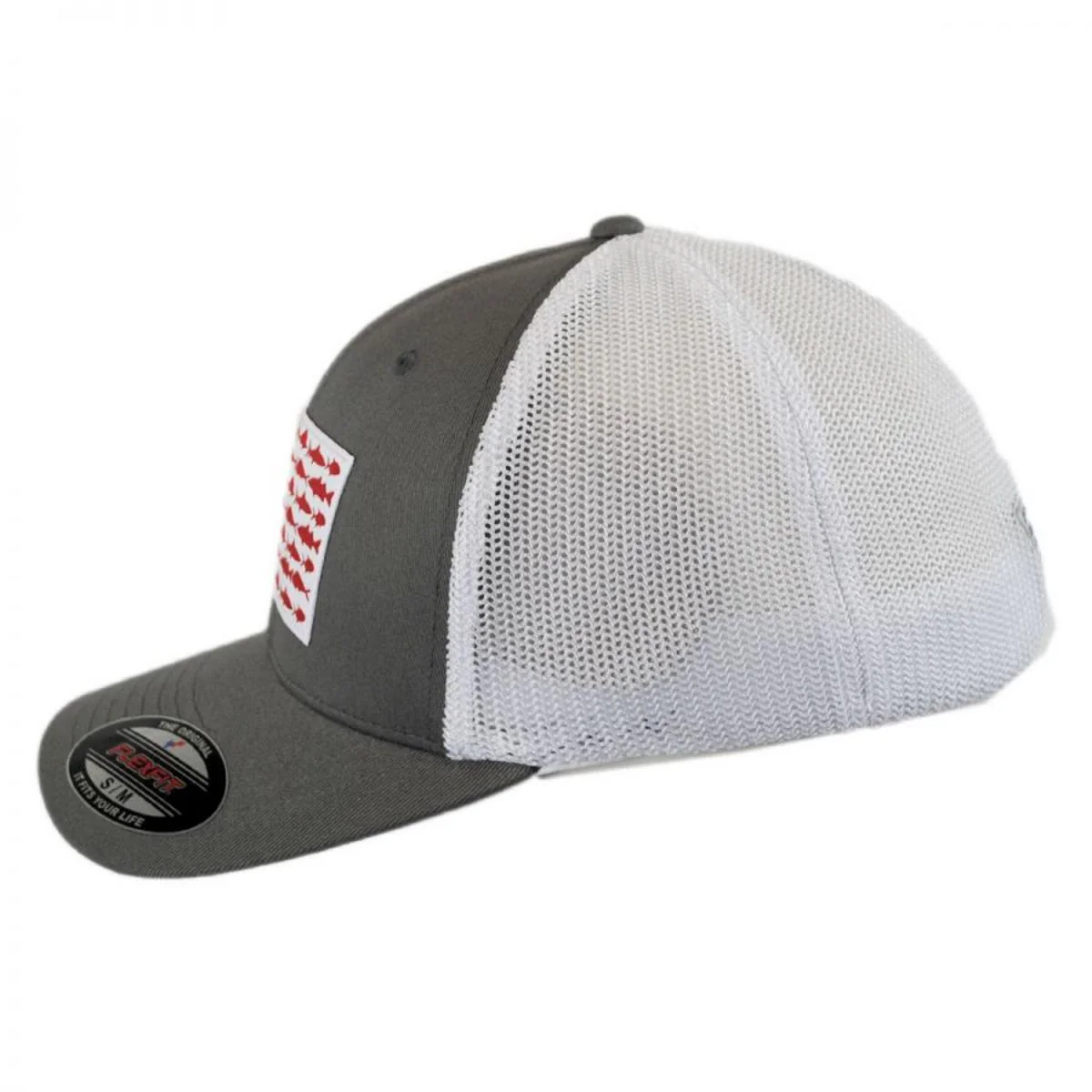 PFG Fish Flag Mesh Flexfit Fitted Baseball Cap - Image 3