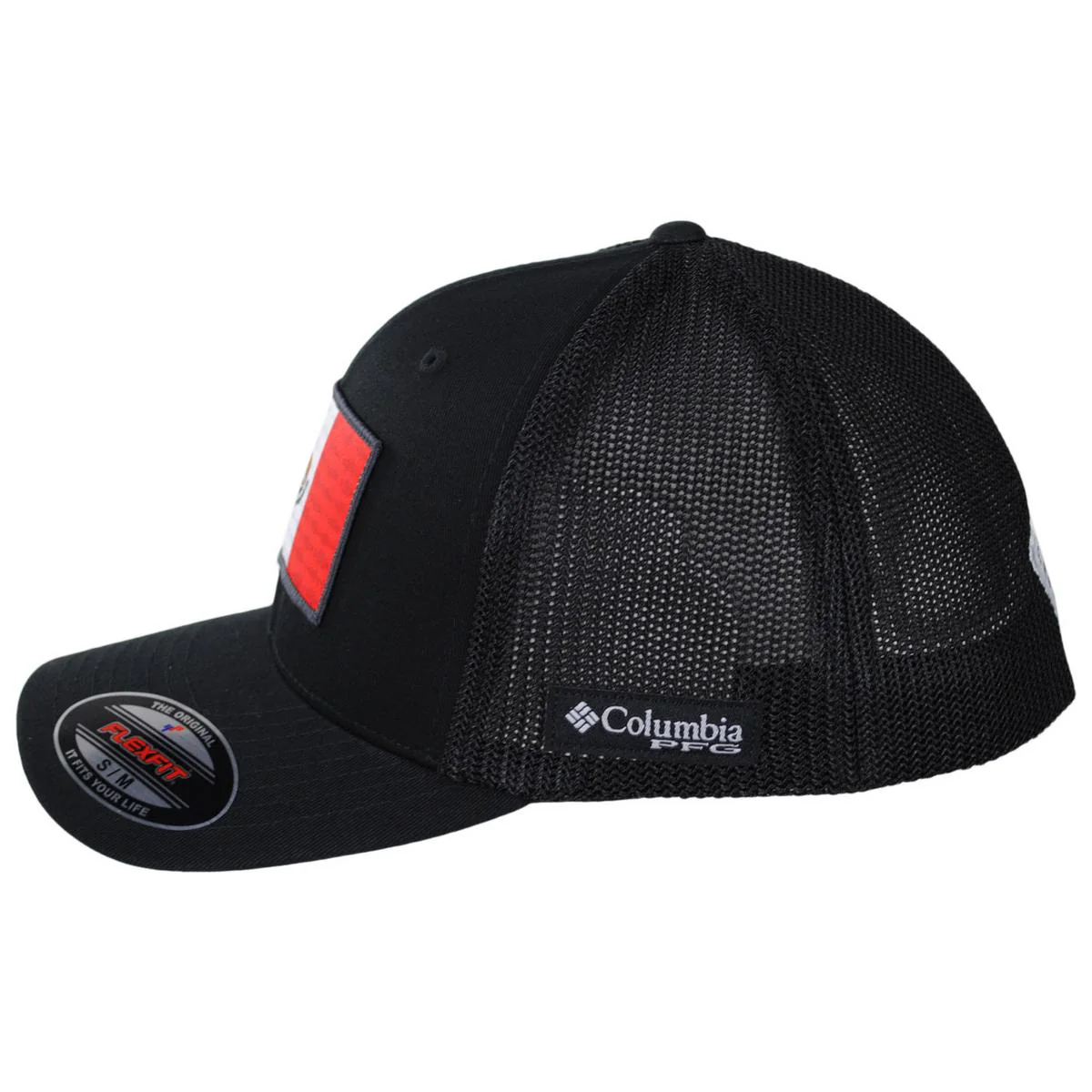 PFG Mexico Flag Mesh Flexfit Fitted Baseball Cap - Image 3