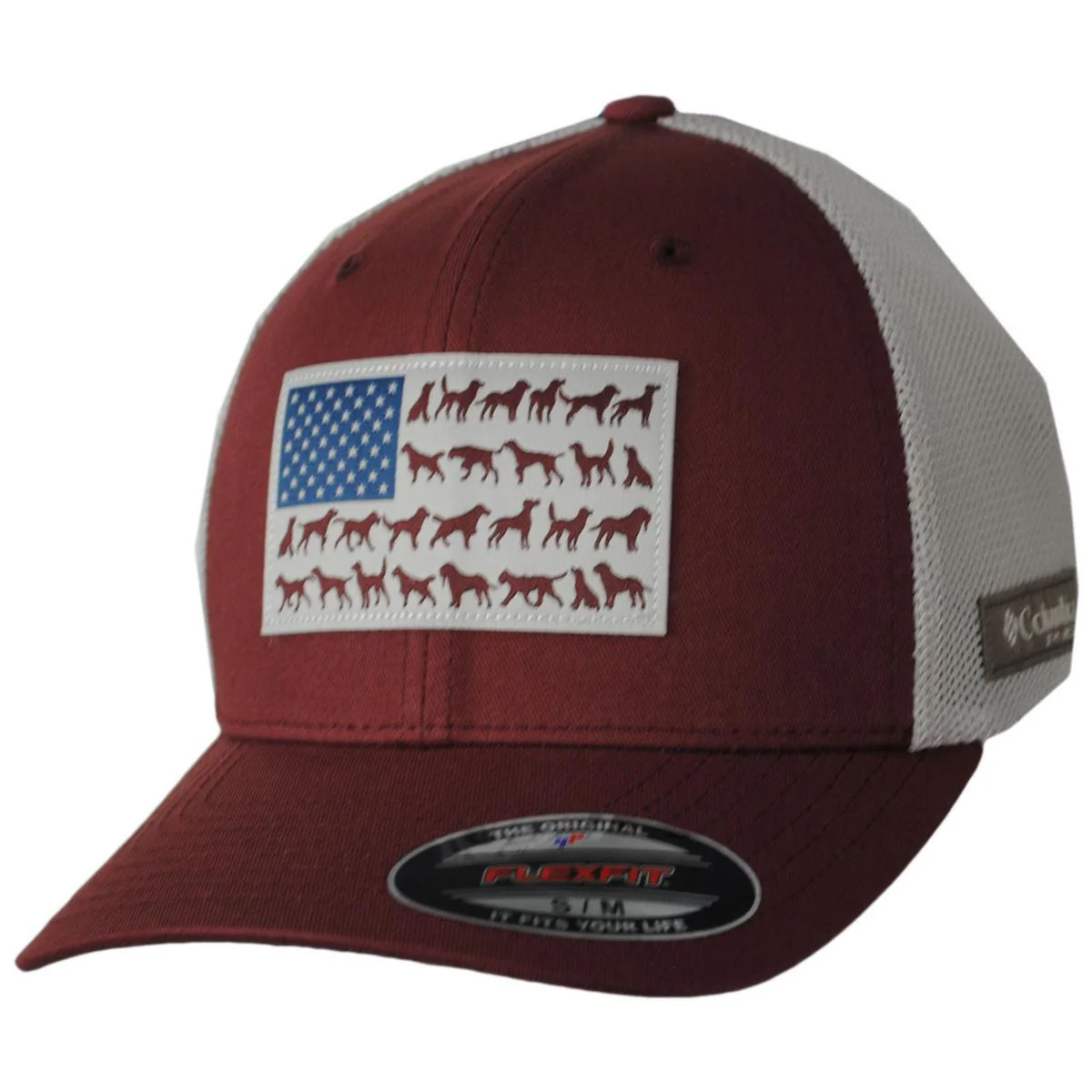 PHG Canine Flag Cotton & Mesh Flexfit Fitted Baseball Cap