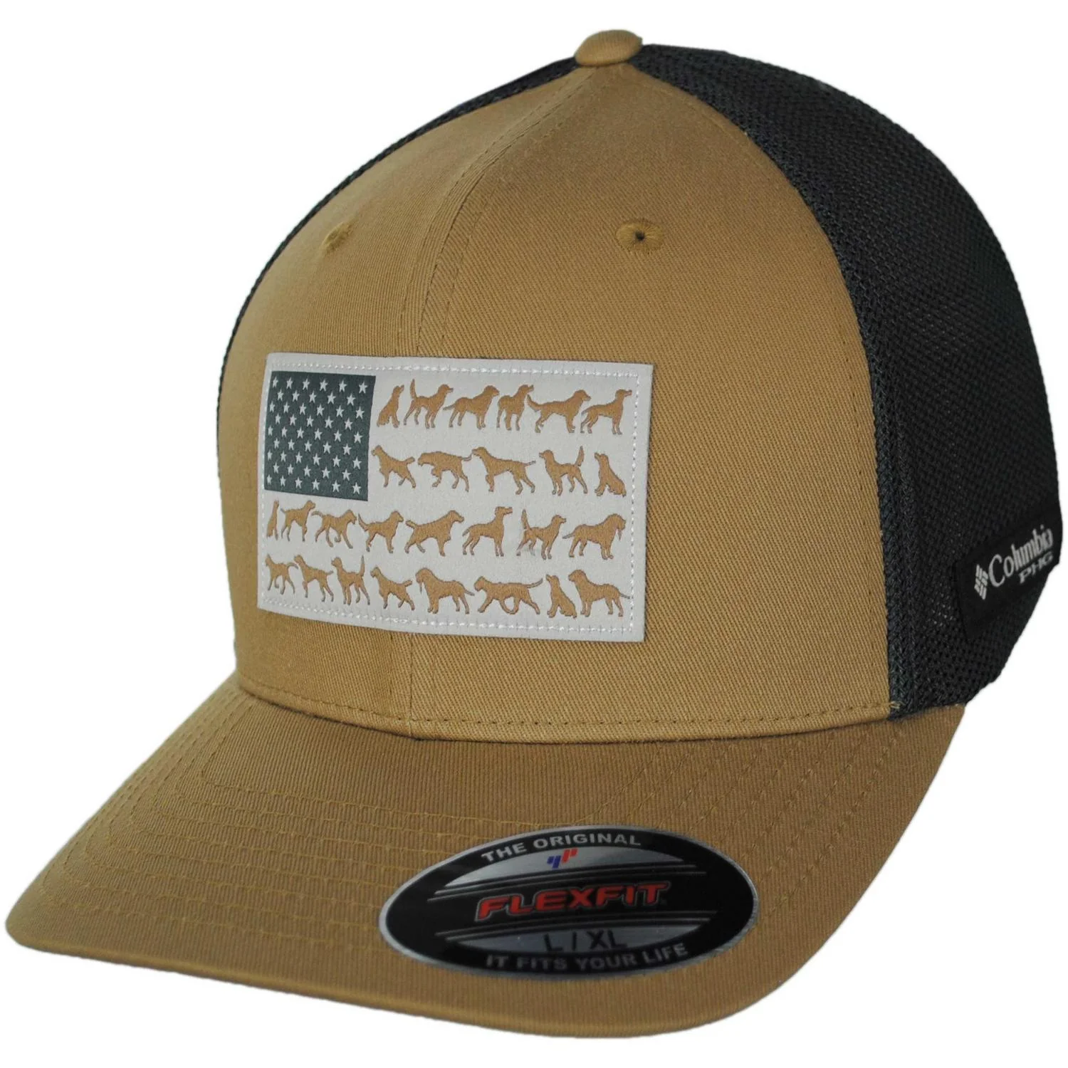 PHG Canine Flag Cotton & Mesh Flexfit Fitted Baseball Cap - Image 6