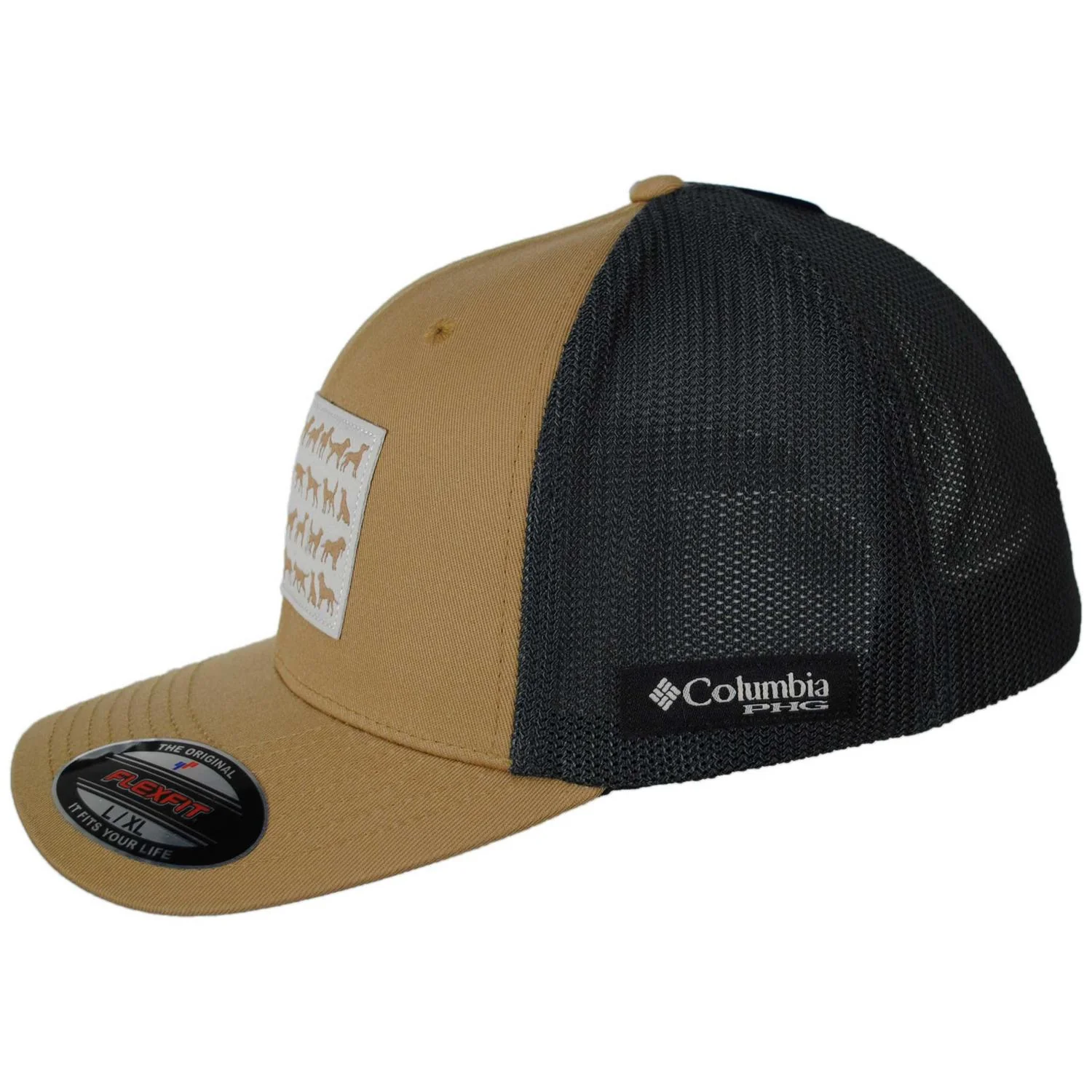 PHG Canine Flag Cotton & Mesh Flexfit Fitted Baseball Cap - Image 8