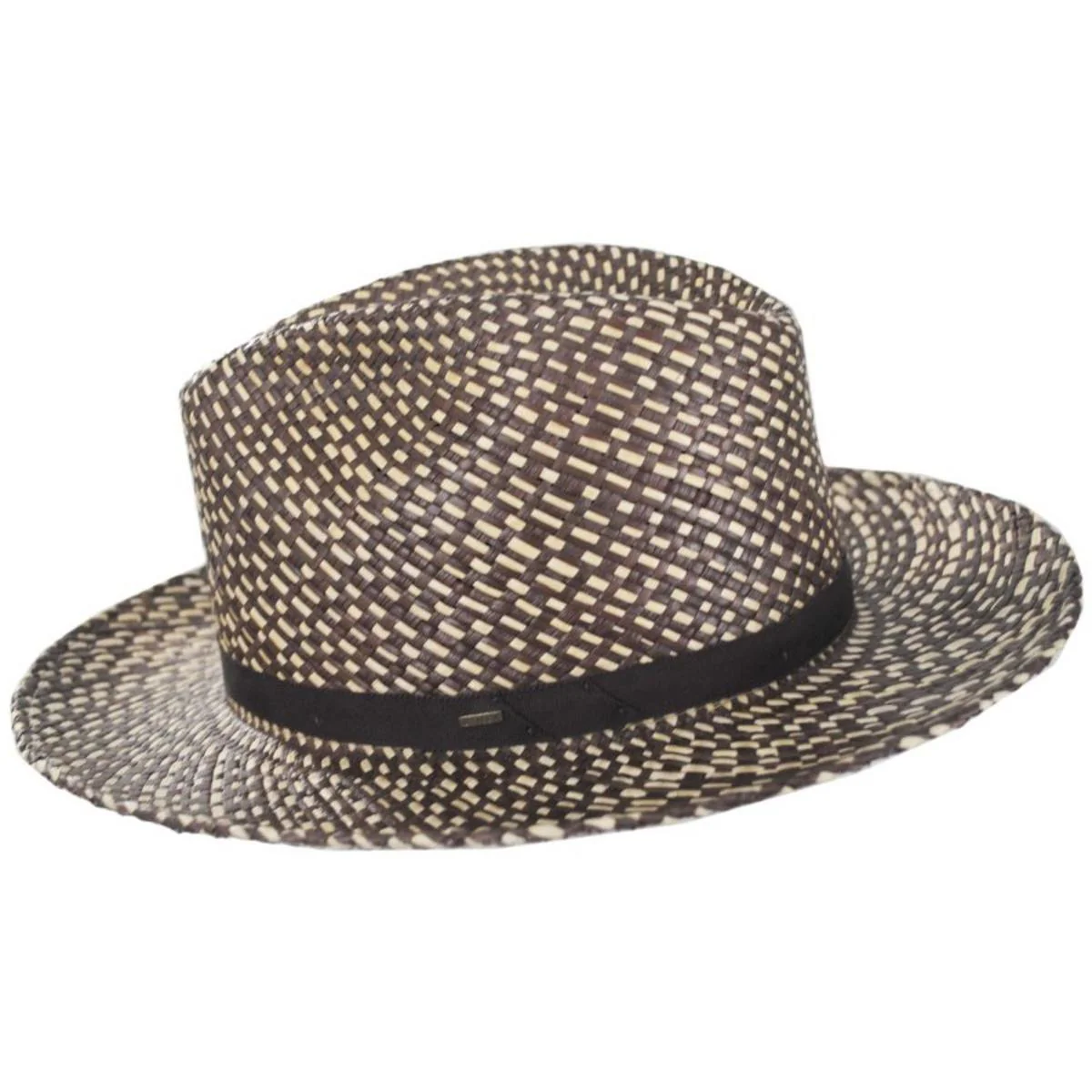Phineas Two Tone Panama Straw Fedora Hat - Image 4