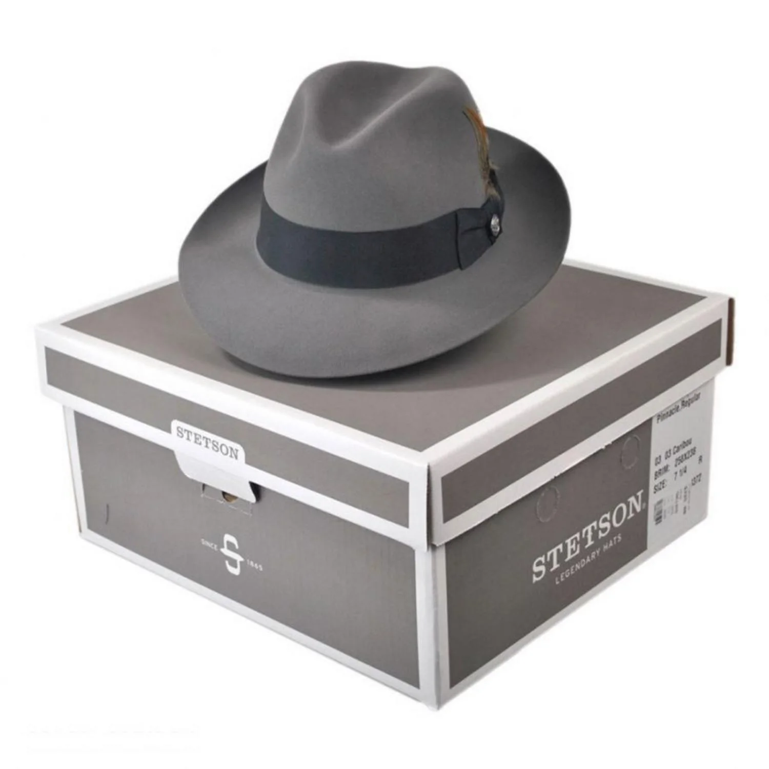 Pinnacle Beaver Fur Felt Fedora Hat - Image 11