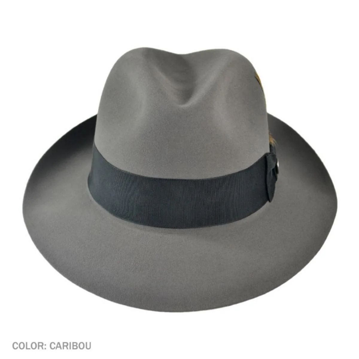 Pinnacle Beaver Fur Felt Fedora Hat - Image 4