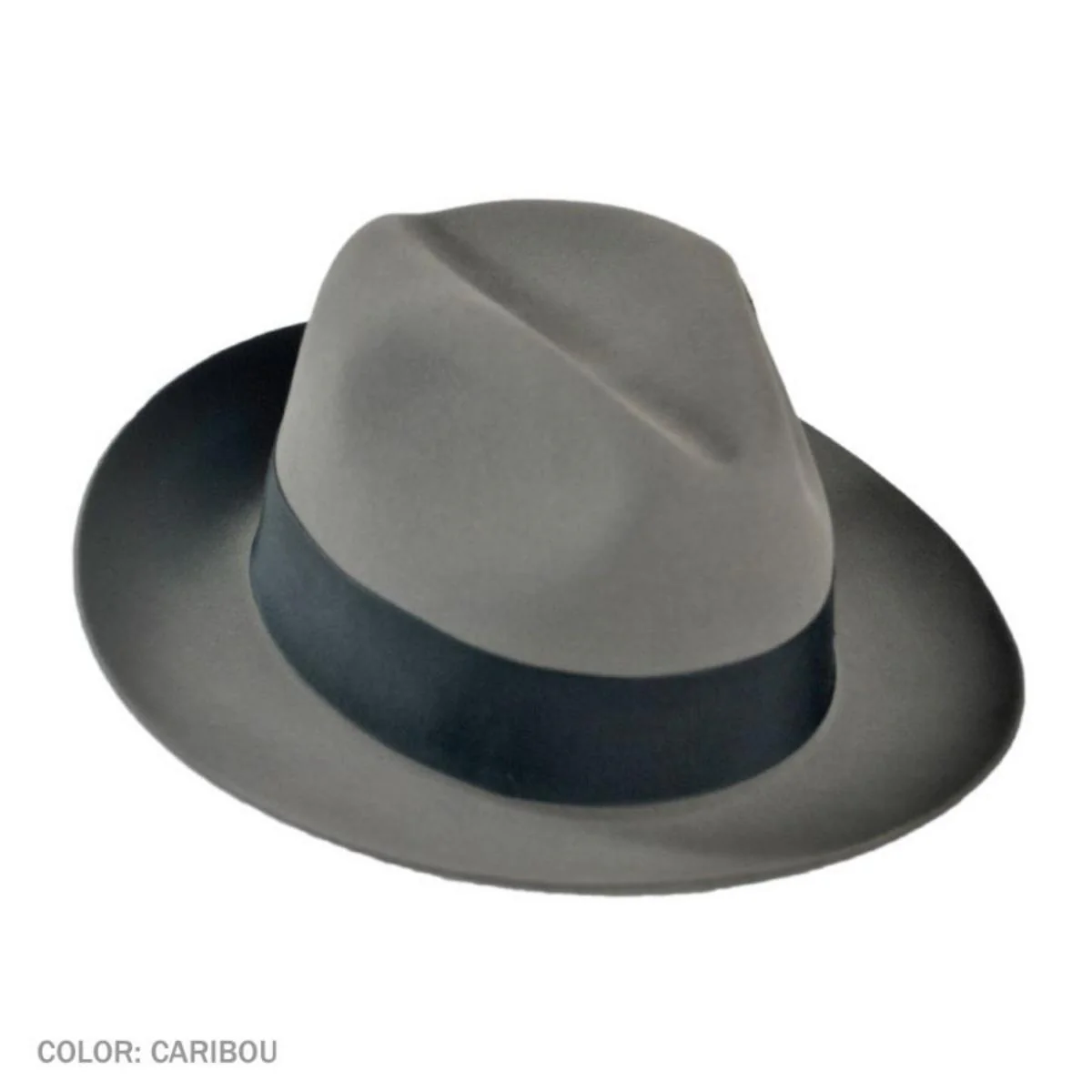Pinnacle Beaver Fur Felt Fedora Hat - Image 5