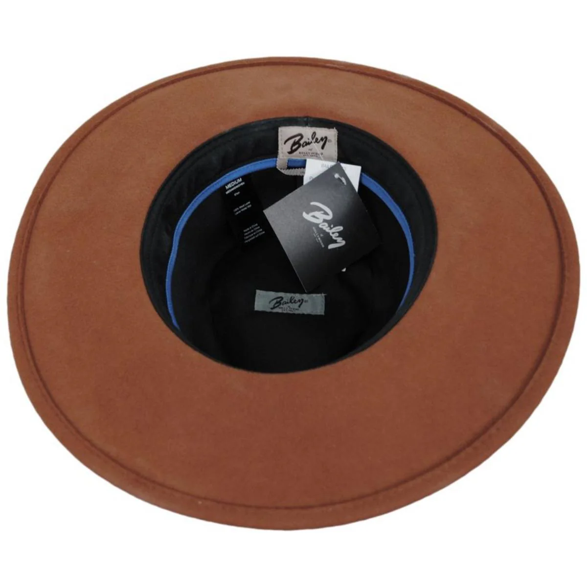 Piston Wool Felt Aussie Hat - Caramel & Navy - Image 4
