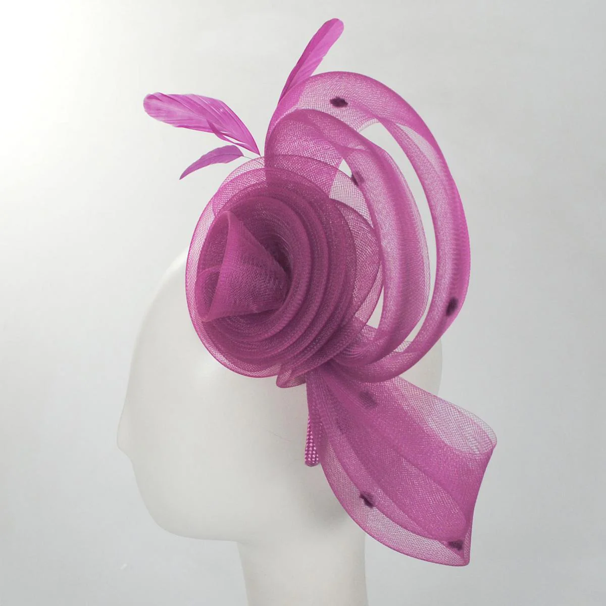 Pluma Horsehair Mesh Fascinator Hat - Image 11