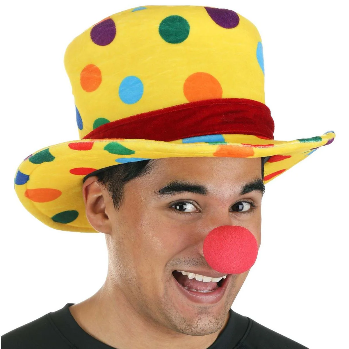 Polka Dot Clown Top Hat - Image 2
