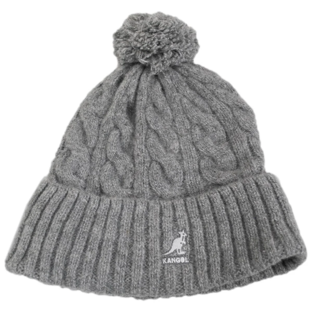 Pompom Cable Knit Beanie Hat