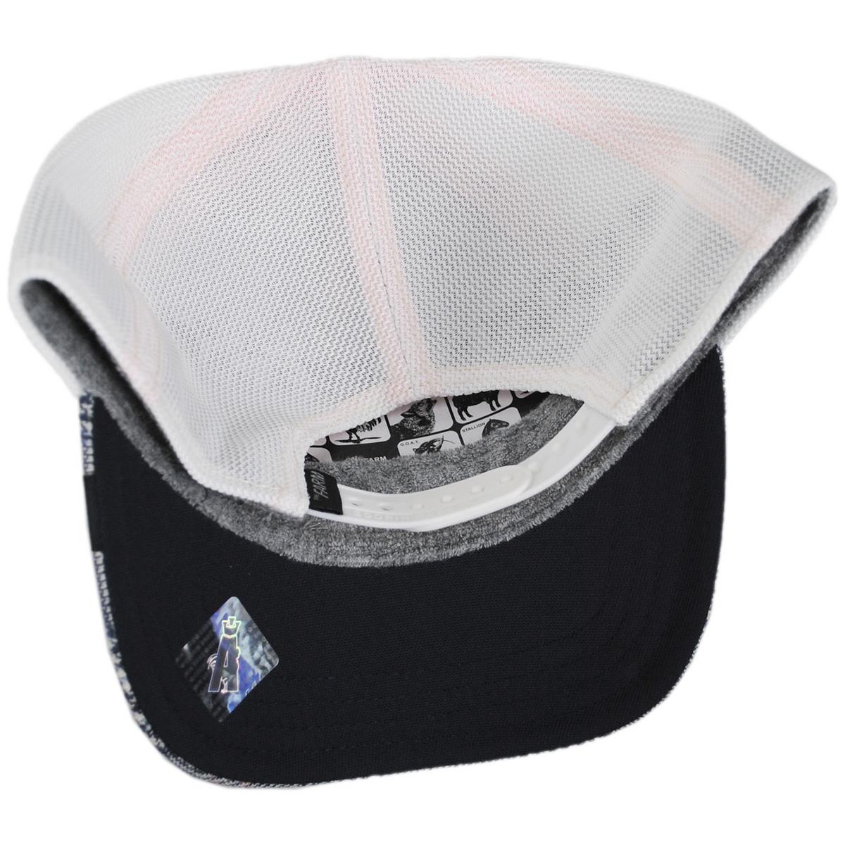 Possum British Plaid Mesh Trucker Snapback Baseball Cap - Image 4