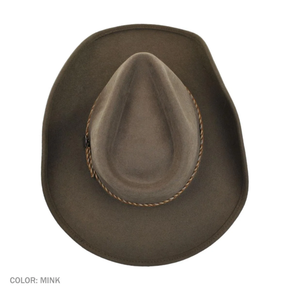 Rawhide Buffalo Fur Felt Western Hat - Image 10