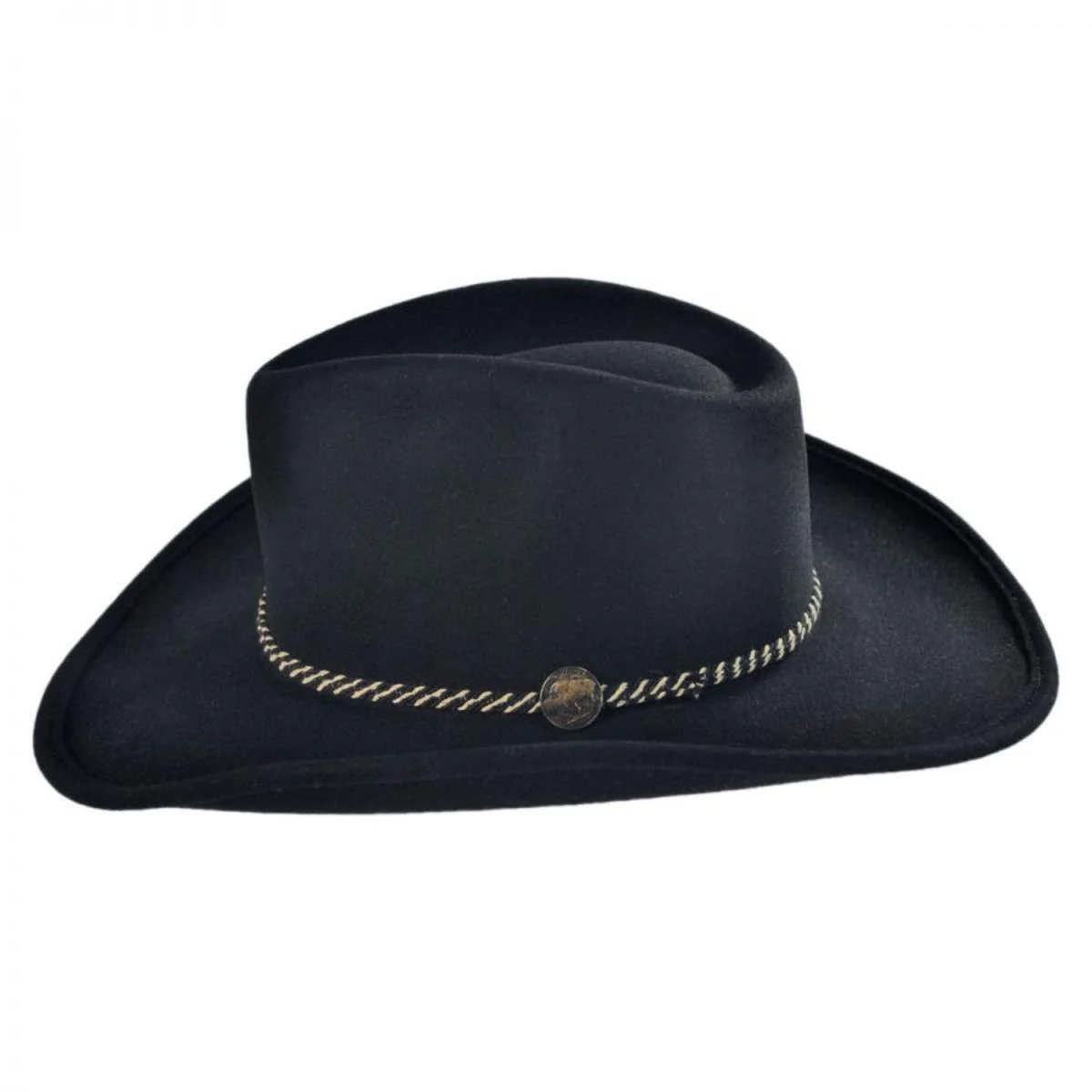 Rawhide Buffalo Fur Felt Western Hat - Image 4