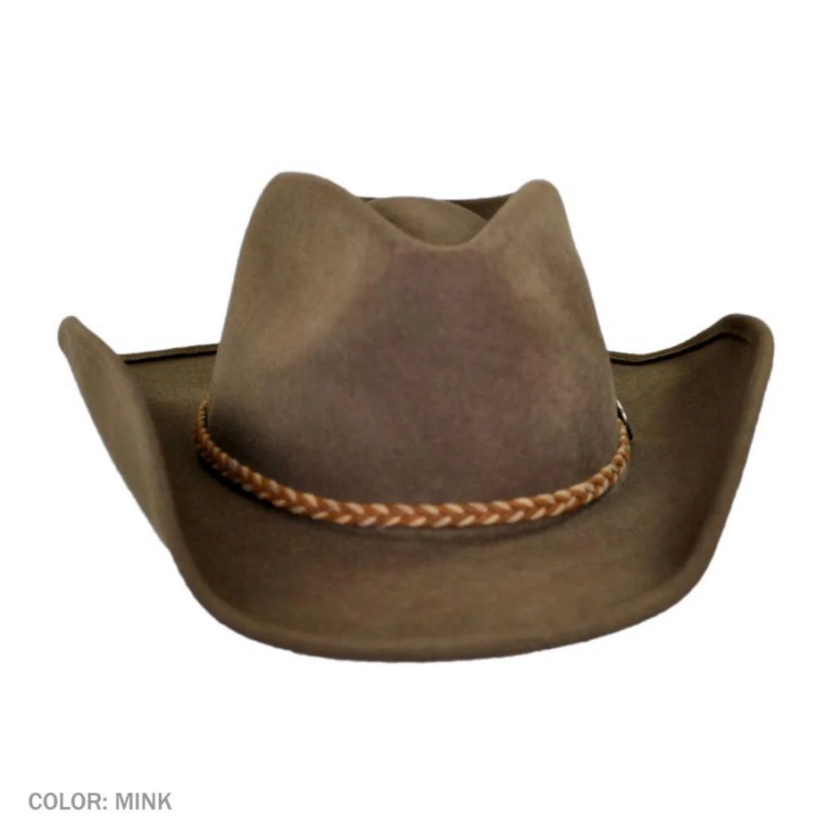 Rawhide Buffalo Fur Felt Western Hat - Image 8